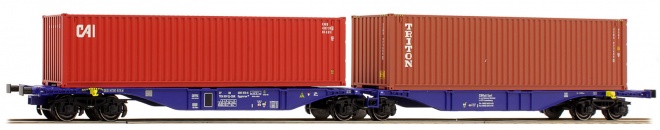 Articulated Container car type Sggmrss 90 of Ermewa loaded with containers<br /><a href='images/pictures/ACME/167204_c.jpg' target='_blank'>Full size image</a>